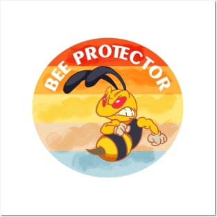 Bee protector in angry mode Posters and Art